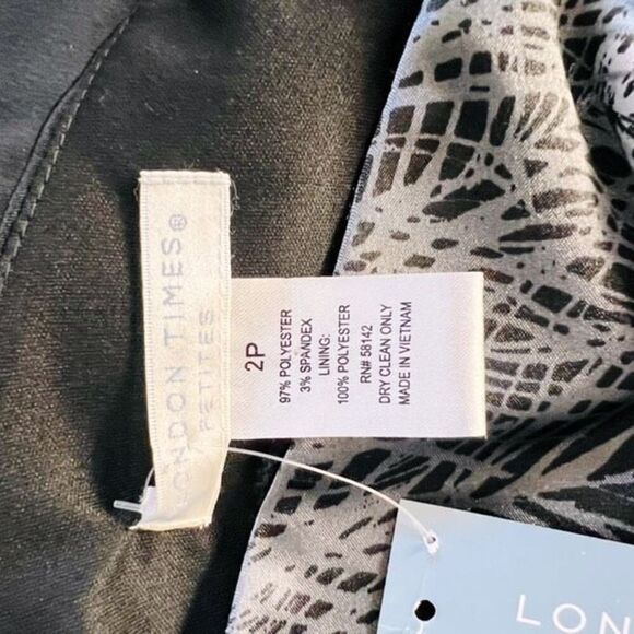 London times one shoulder cocktail evening dress  size 2P - Picture 11 of 16